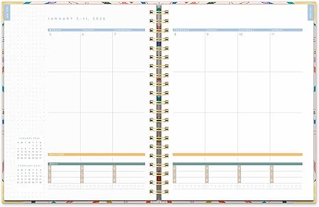 2026 17-Month Deluxe Extra-Large Spiral Planner (August 2025 to December 2026) Make Your Mark - Orange Circle Studio