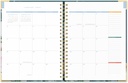 2026 17-Month Deluxe Extra-Large Spiral Planner (August 2025 to December 2026) Bella Flora - Orange Circle Studio