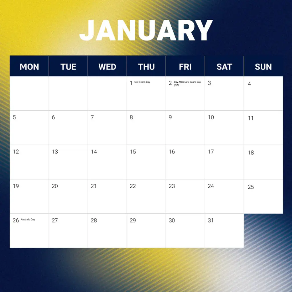 NRL North Queensland Cowboys 2026 Calendar