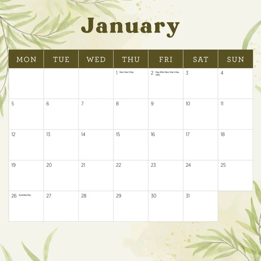 Paper Pocket Our Australia National Parks 2026 Calendar