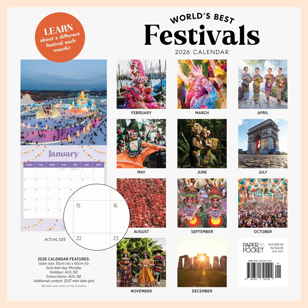 World's Best Festivals 2026 Calendar