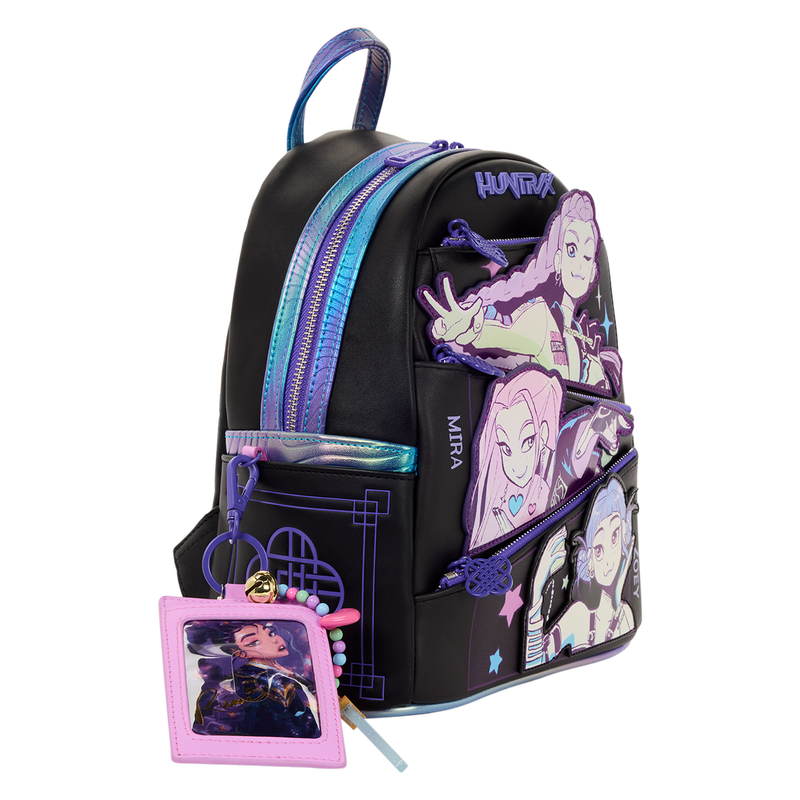 KPop Demon Hunters Huntr/x Mini Backpack with Photo Card Charm - Loungefly 