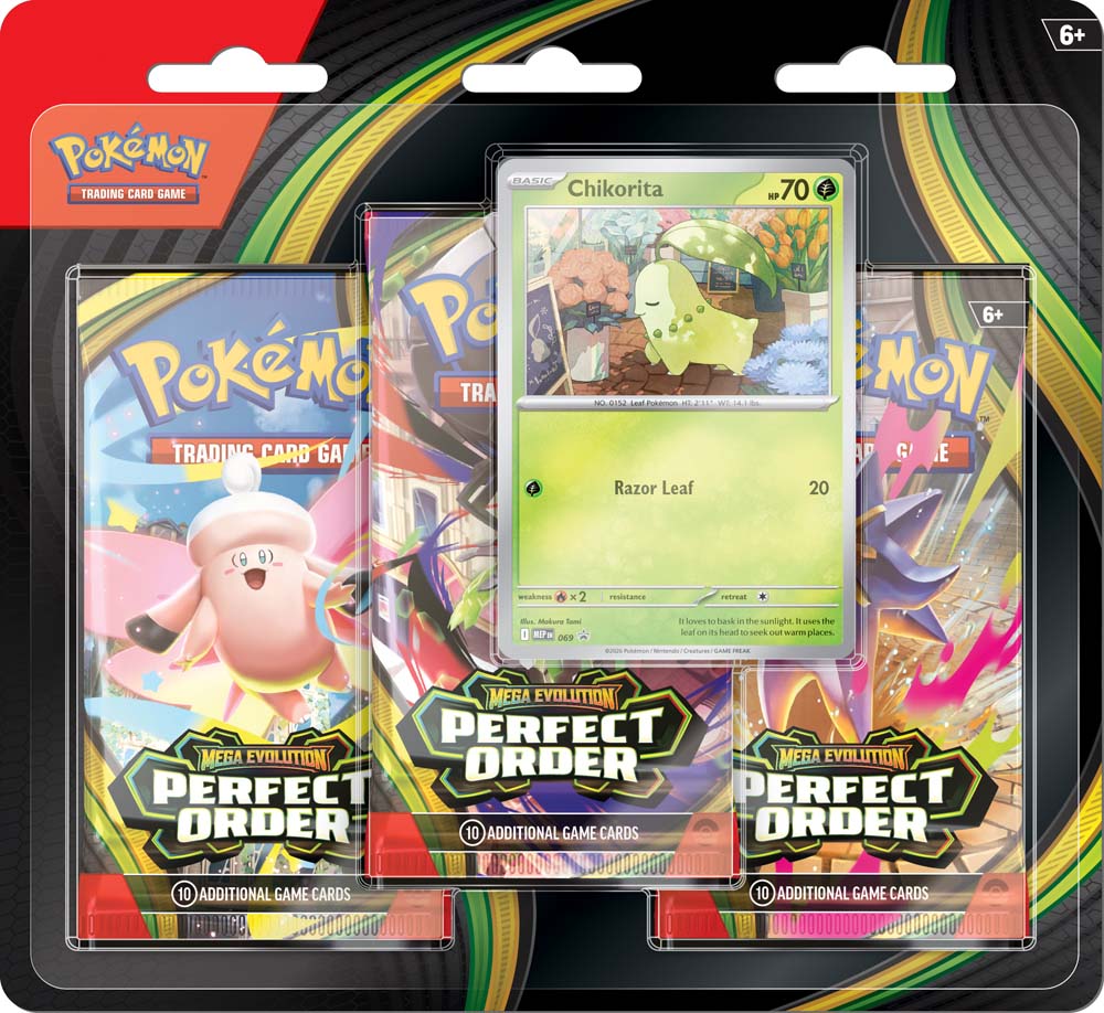 Pokémon TCG: Mega Evolution 3 Perfect Order 3-Pack Blister