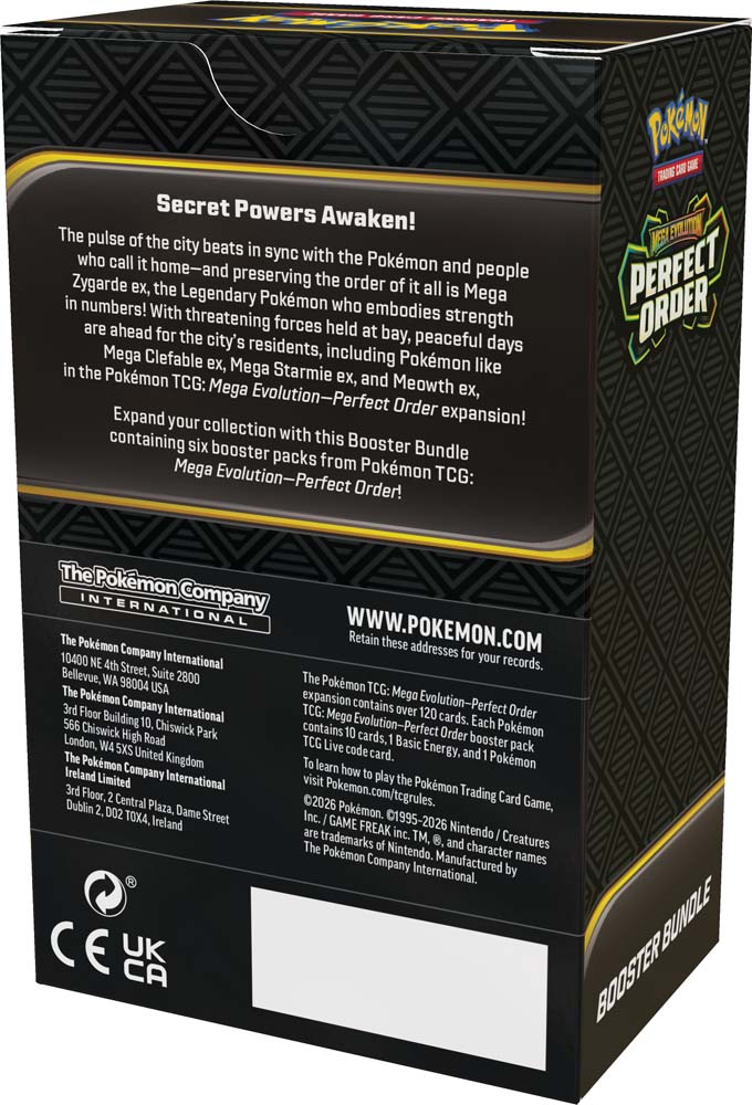 Pokémon TCG: Mega Evolution 3 Perfect Order Booster Bundle