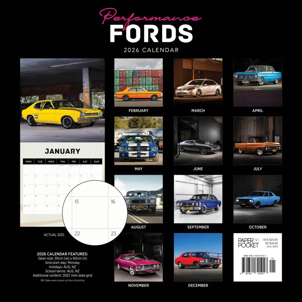 Performance Fords 2026 Calendar