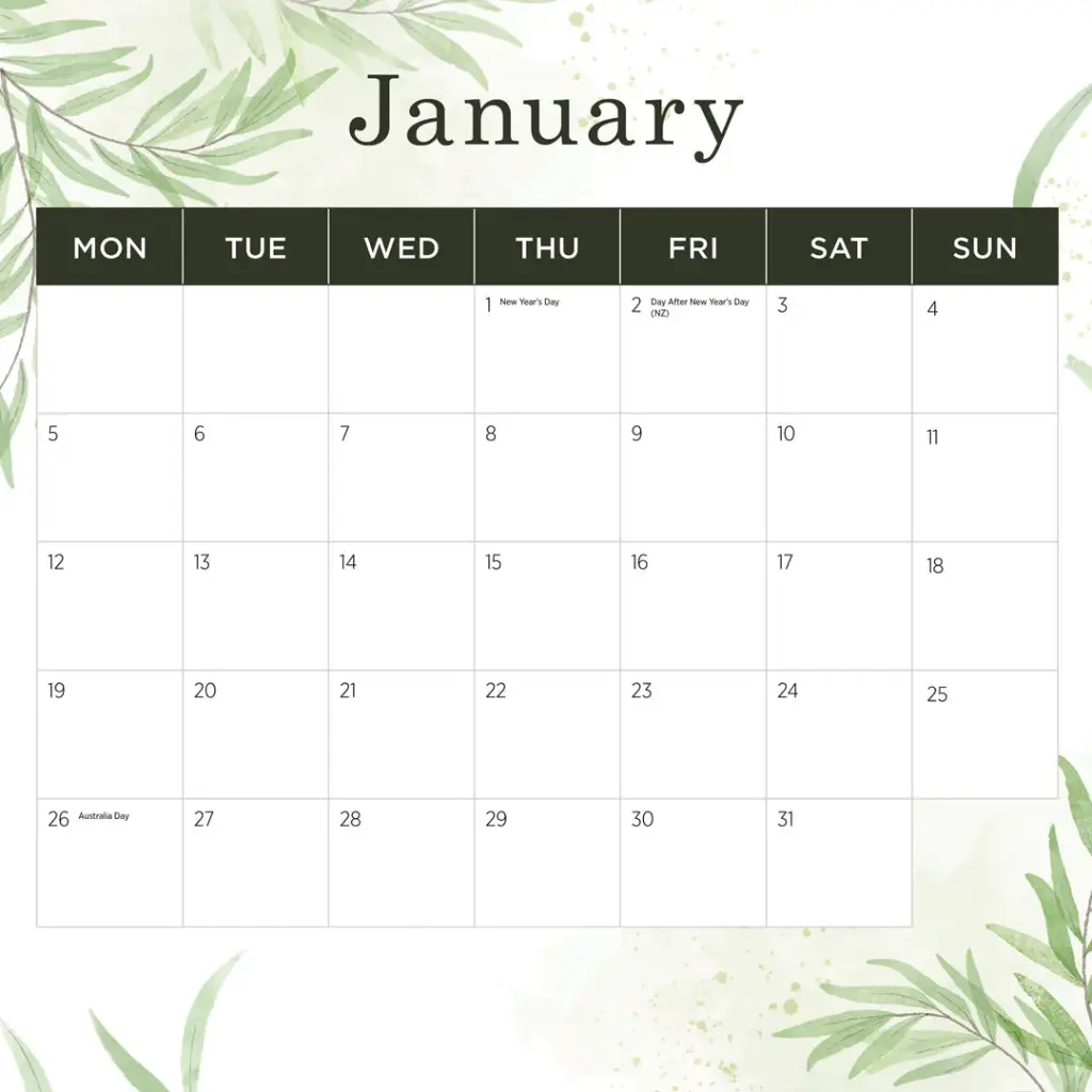 Paper Pocket Our Australia Flowers 2026 Calendar