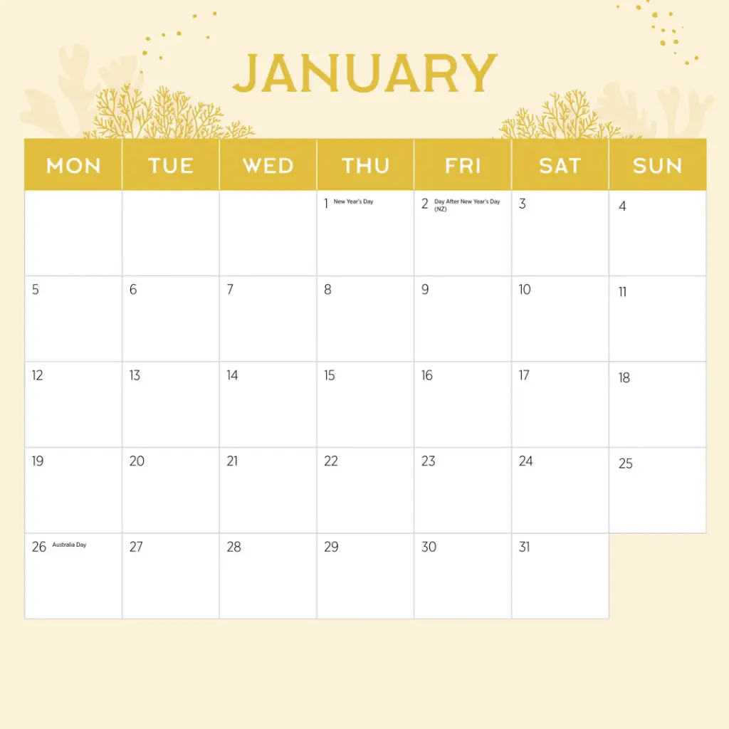 Paper Pocket Colourful Ocean Animals 2026 Calendar