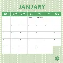 Paper Pocket Fur Friends 2026 Calendar
