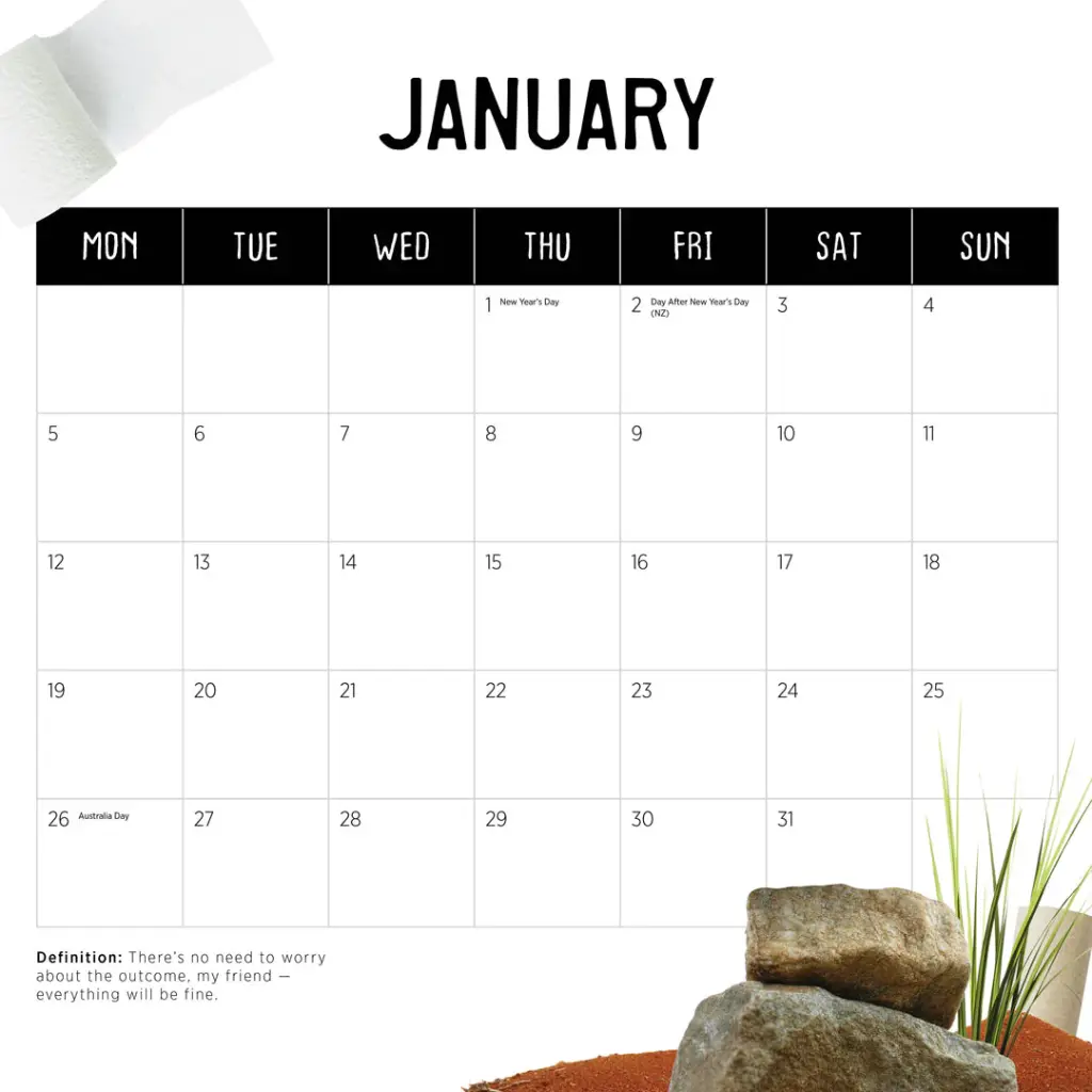 Paper Pocket Our Australia Dunny 2026 Calendar