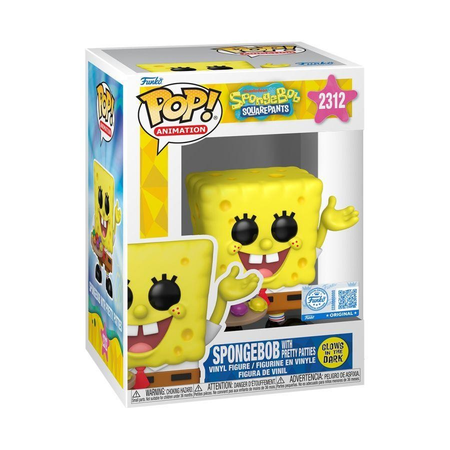 SpongeBob SquarePants - SpongeBob with Patties (Glow in the Dark) Funko Pop! Vinyl Figure #2312