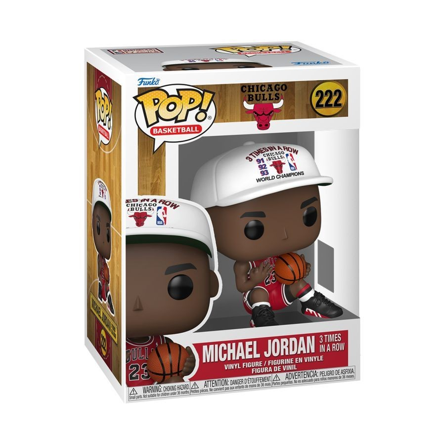 NBA: Bulls - Michael Jordan (3 in a Row) Funko Pop! Vinyl Figure #222