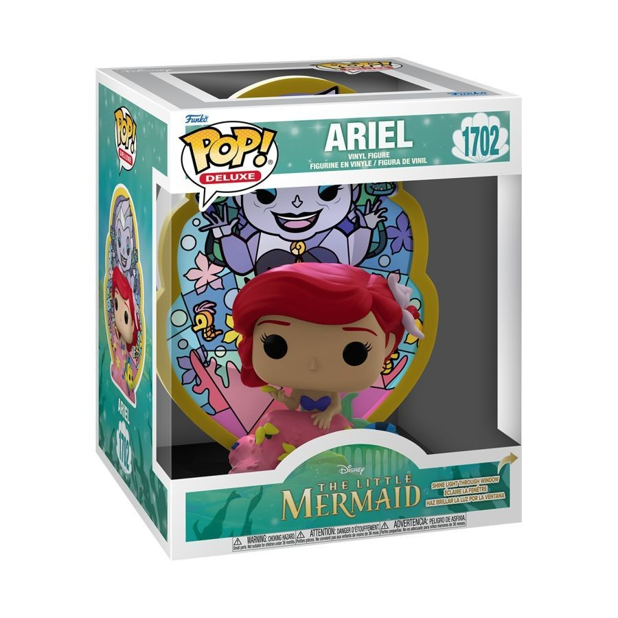 The Little Mermaid (1989) - Ariel (Stained Glass) Deluxe Funko Pop! Vinyl Figure #1702