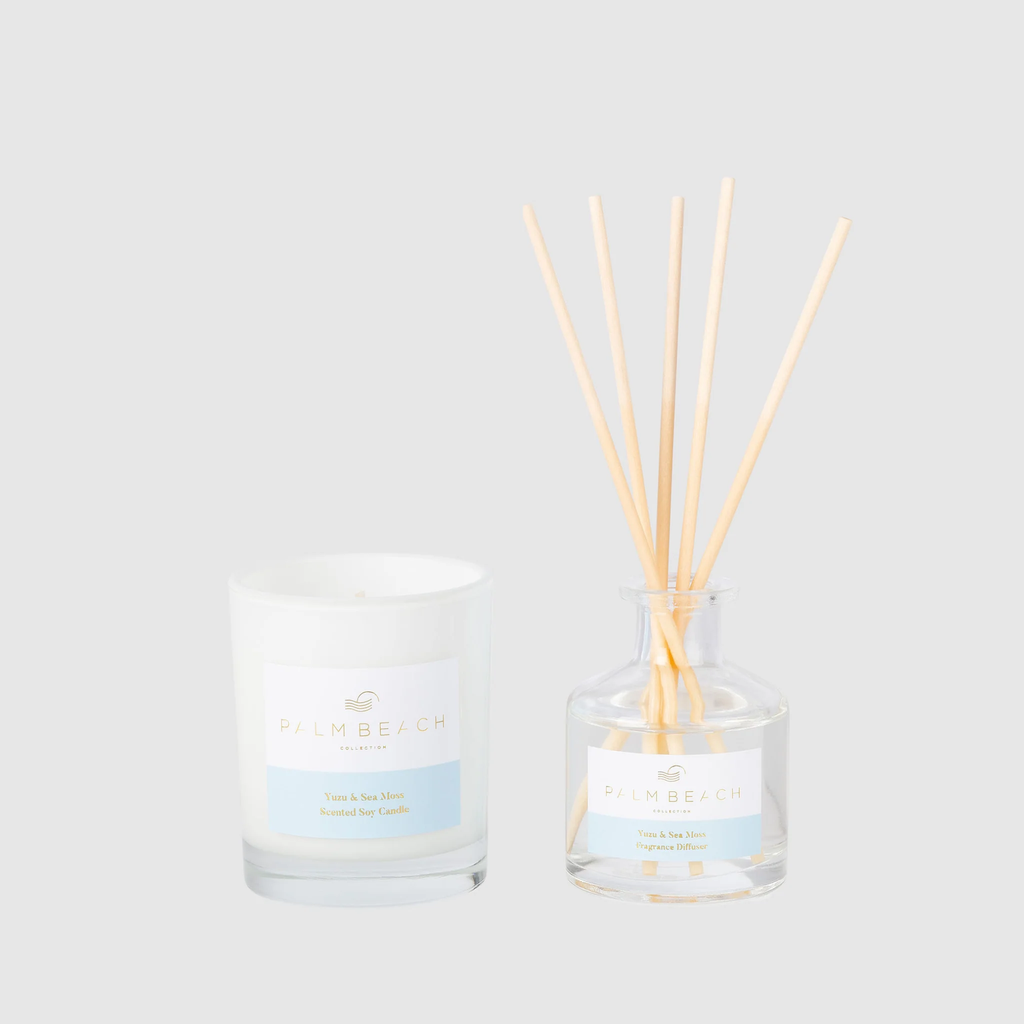  Yuzu & Sea Moss - Mini Candle & Diffuser Pack - Palm Beach Collection