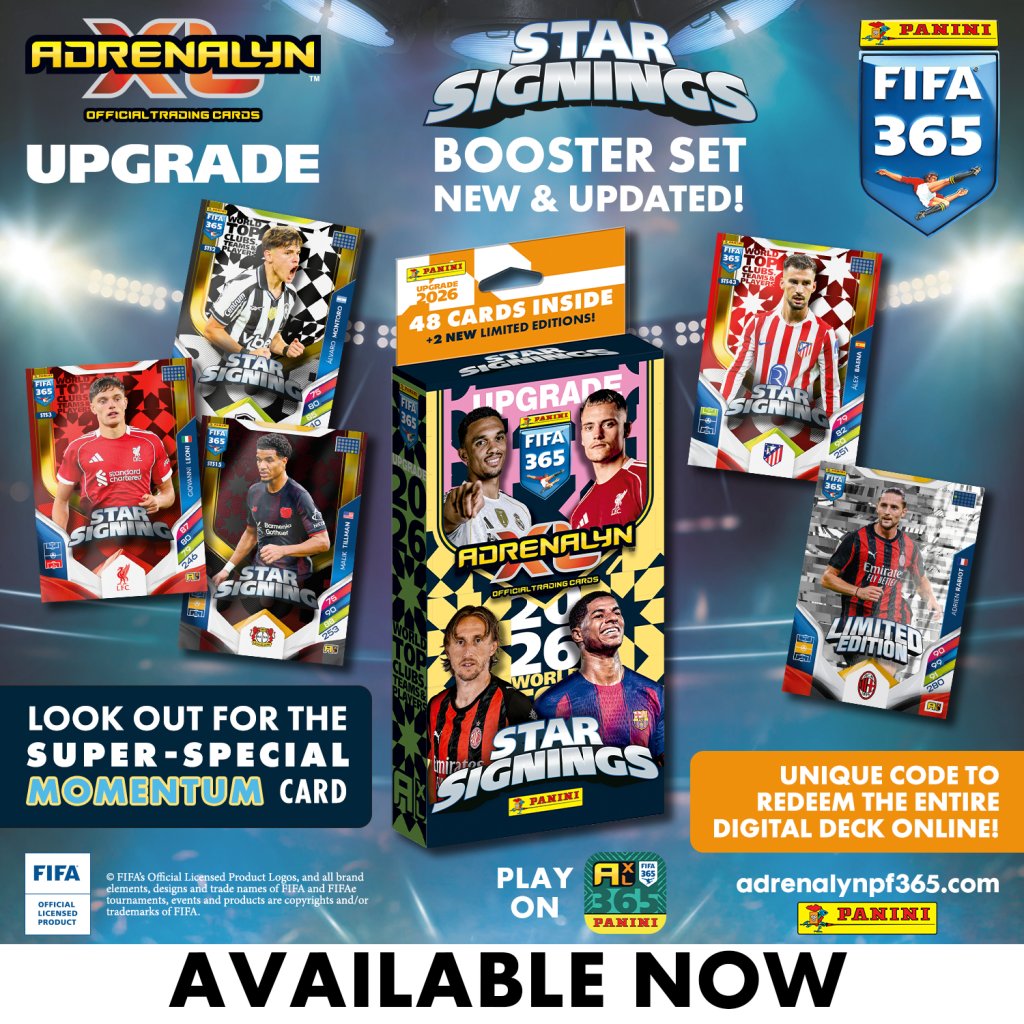 Panini FIFA 365 Adrenalyn XL 2026 Soccer Star Signings Blister