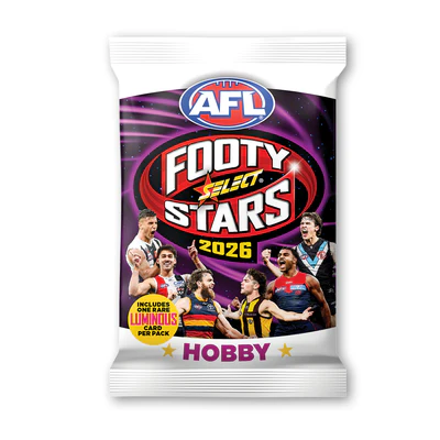 2026 AFL Footy Stars Hobby Sealed Box (18 Card Packs)