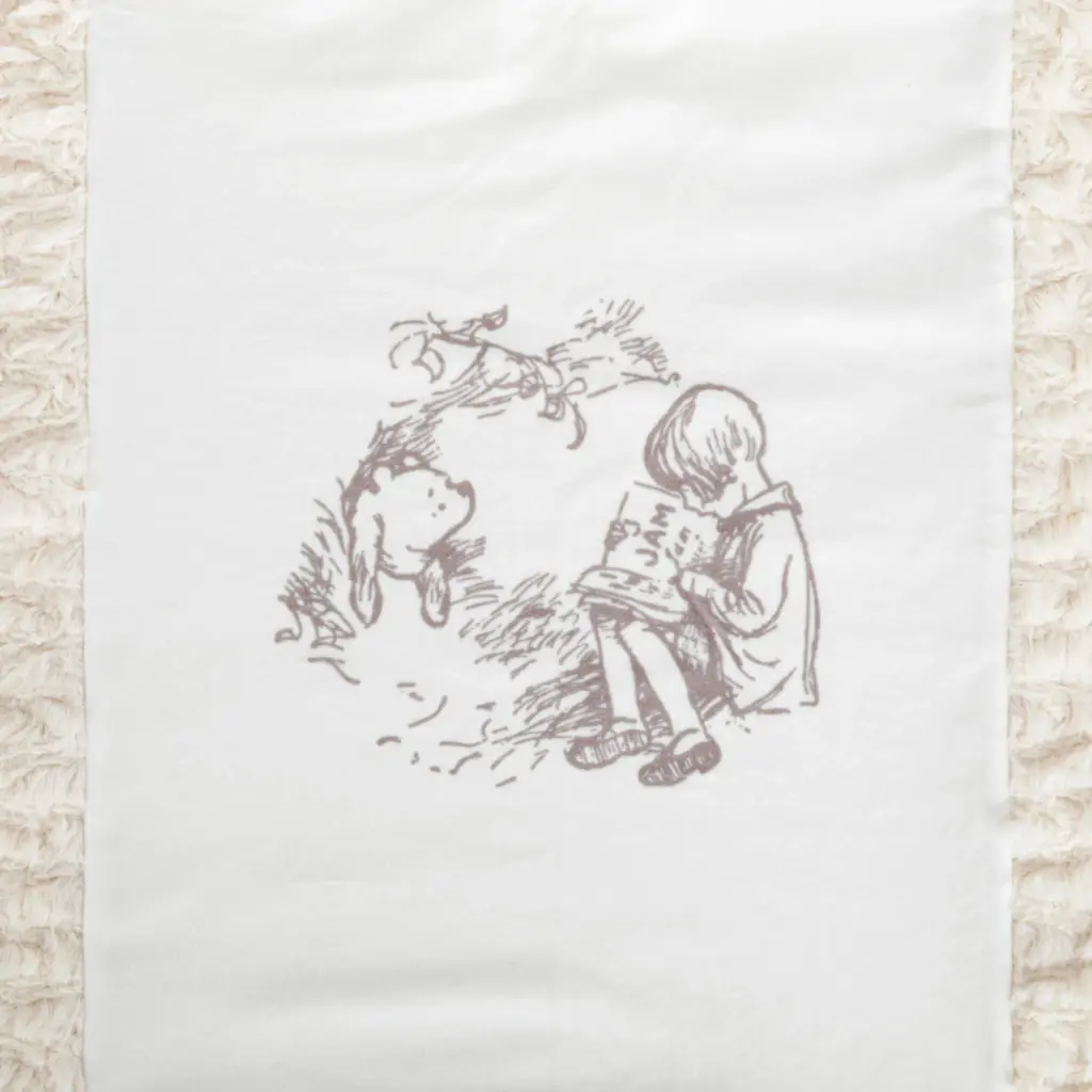 Demdaco Winnie The Pooh Blanket Natural Sweetness
