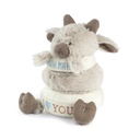 DEMDACO Baby Stackable Plush Goat 23cm