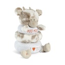 DEMDACO Baby Stackable Plush Cow 23cm