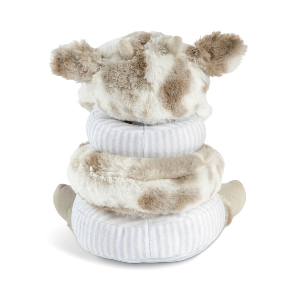 DEMDACO Baby Stackable Plush Cow 23cm