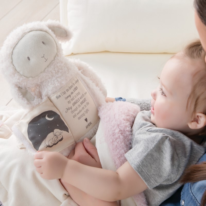 DEMDACO Baby Goodnight Prayer Plush Lamb 28cm