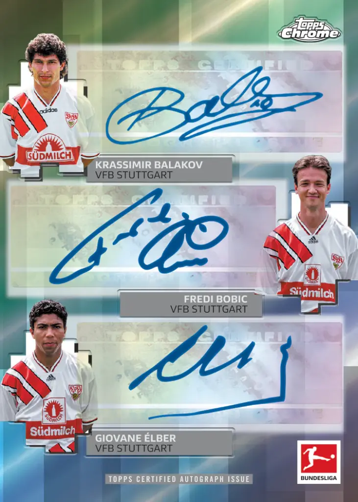 2025/26 Topps Chrome Bundesliga Soccer Hobby Trading Cards Pack (x4 Cards)