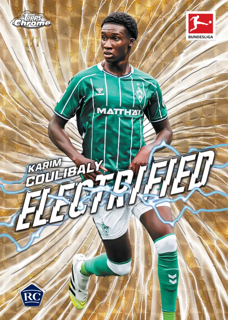 2025/26 Topps Chrome Bundesliga Soccer Hobby Trading Cards Pack (x4 Cards)