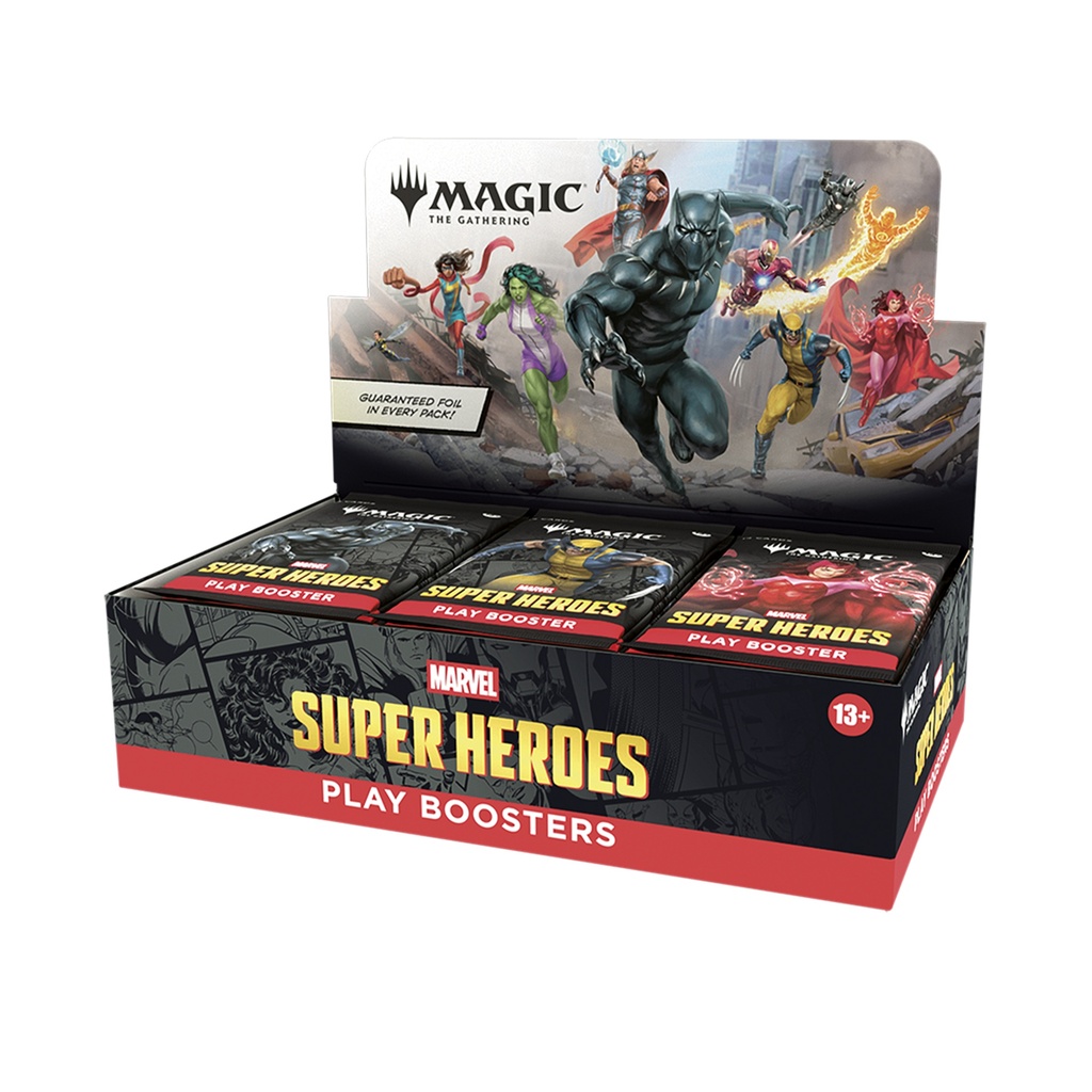 Magic: The Gathering - Marvel Super Heroes Play Booster Sealed Box