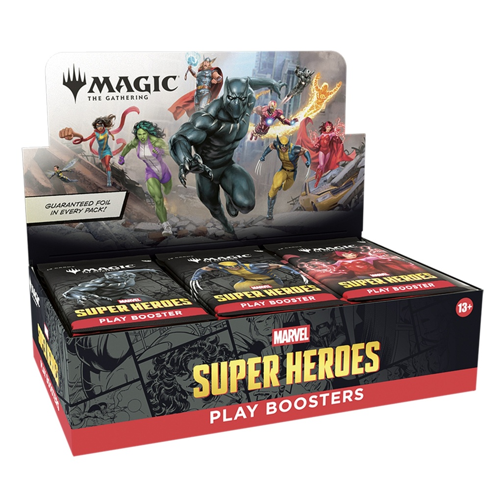 Magic: The Gathering - Marvel Super Heroes Play Booster Sealed Box
