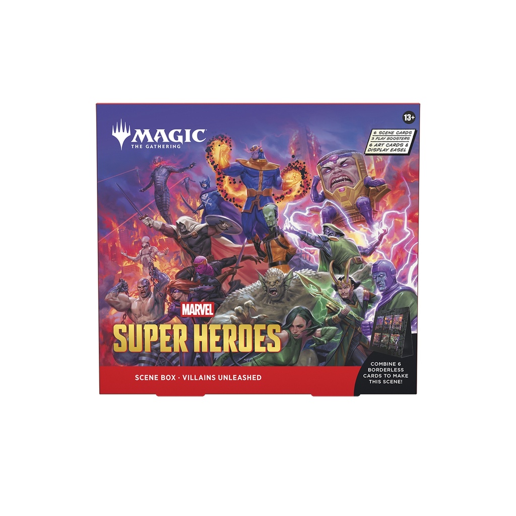 Magic: The Gathering - Marvel Super Heroes Scene Box Display (4 Boxes)