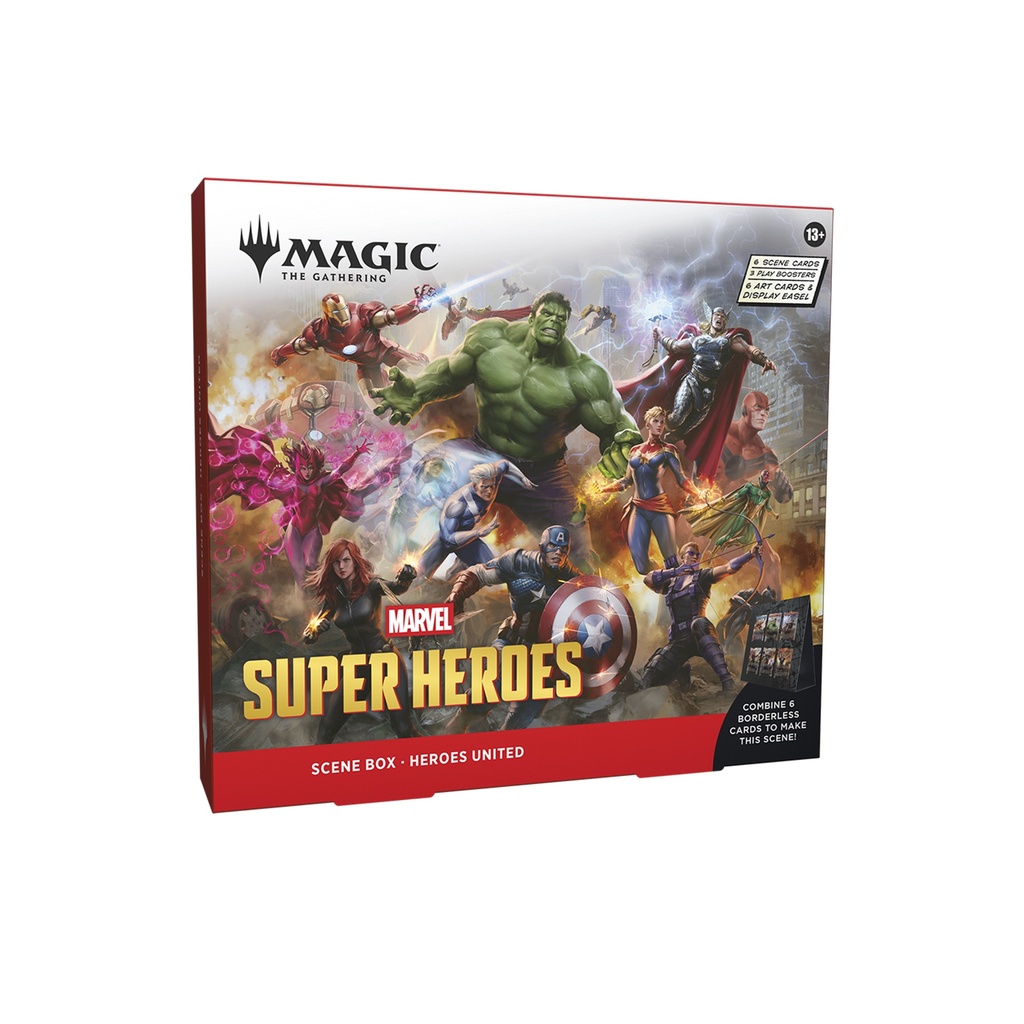 Magic: The Gathering - Marvel Super Heroes Scene Box Display (4 Boxes)