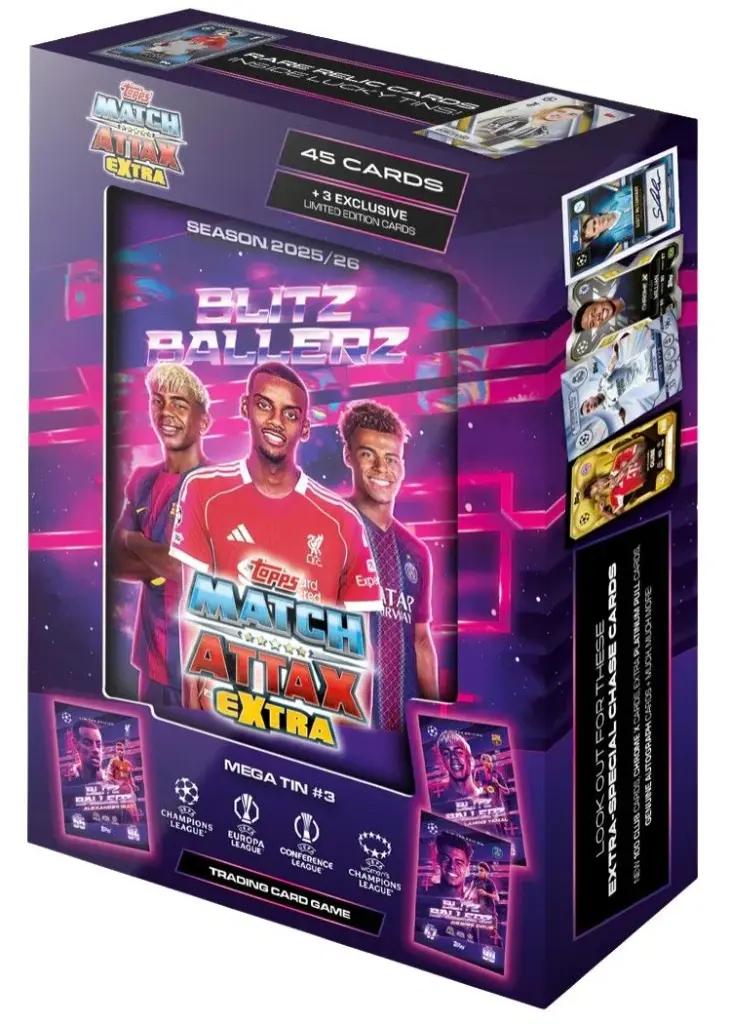 Topps UCC Match Attax EXTRA Champions League 2025/2026 Edition Mega Tin