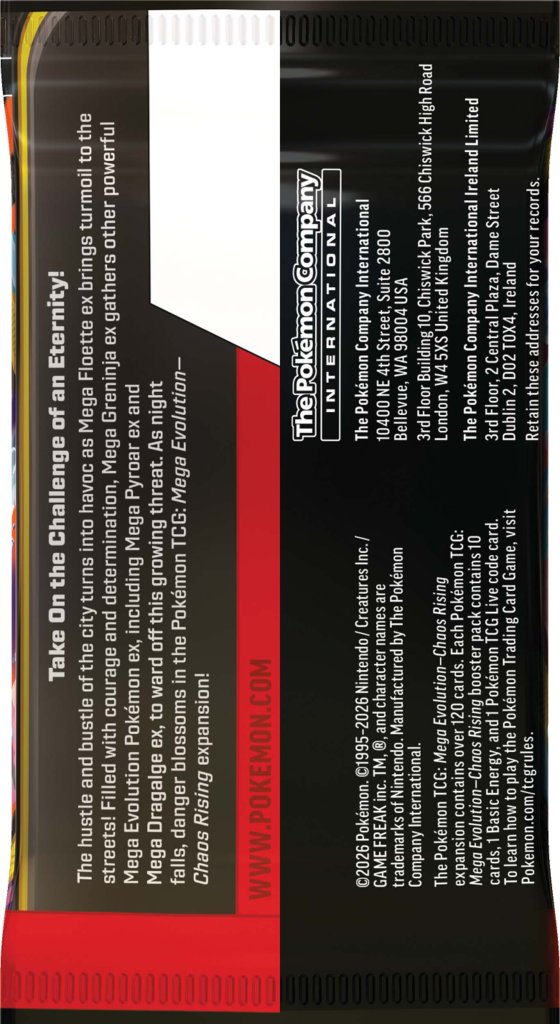 Pokémon TCG: Mega Evolution 4 Chaos Rising Booster Pack