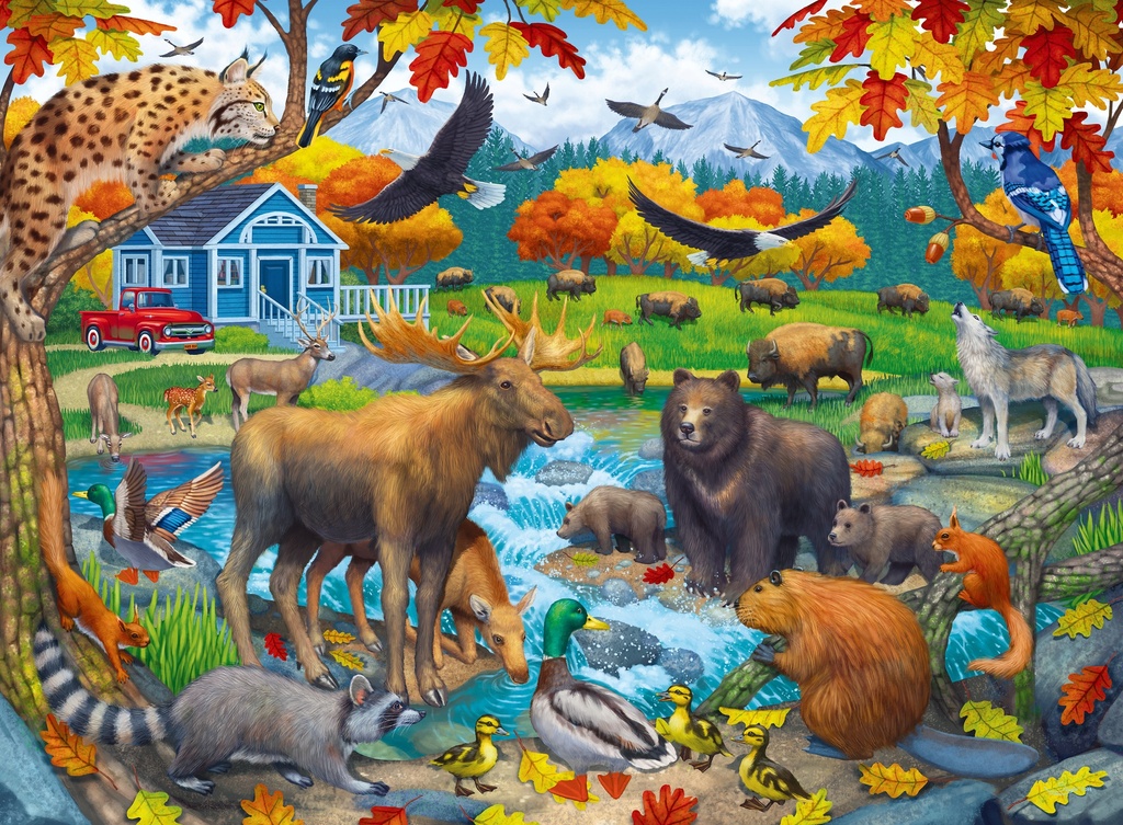 Ravensburger Wildlife Gathering 150 Piece Puzzle