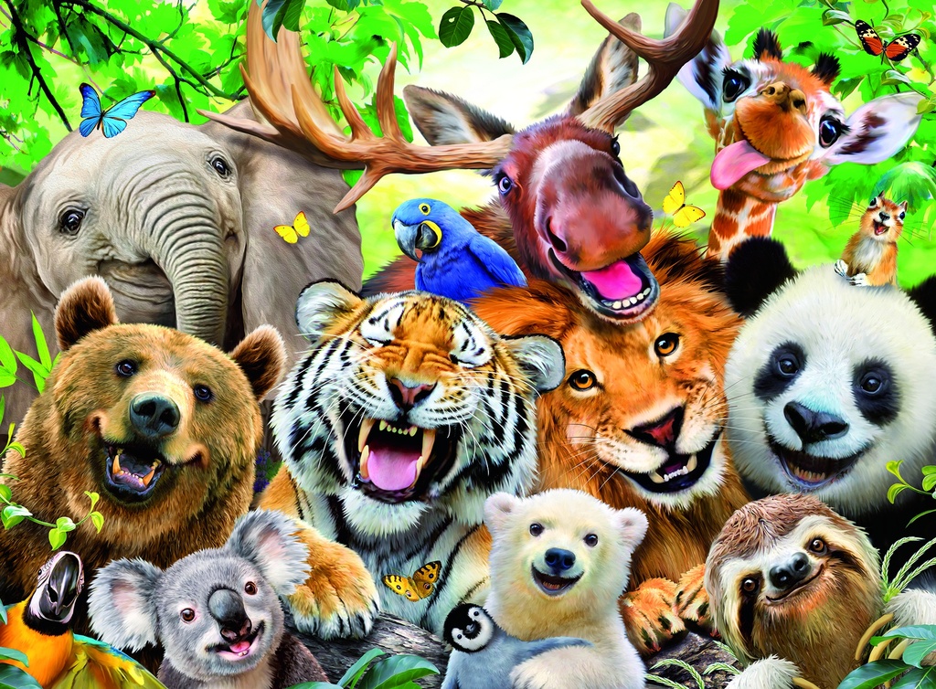 Ravensburger Wild Animal Selfie 300 Piece Puzzle