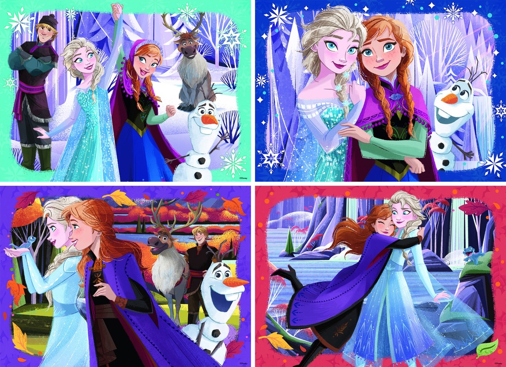 Ravensburger Disney’s Frozen Magical Spirits 4 x 100 Piece Puzzle
