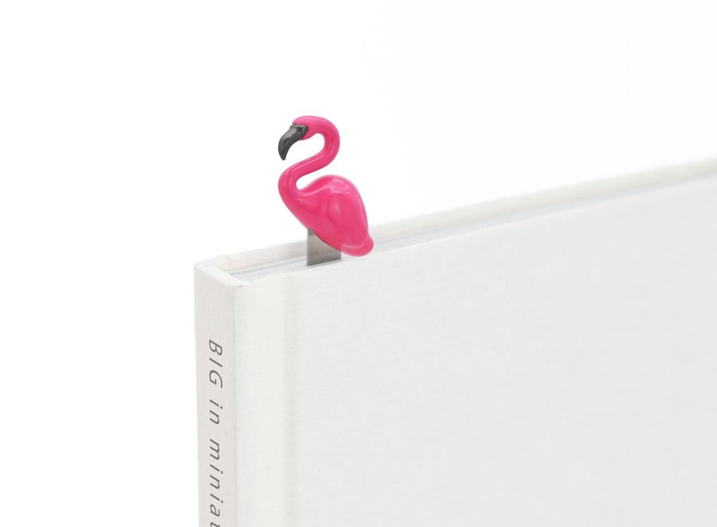 Metal Bookmark - Flamingo