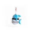 NRL Cronulla-Sutherland Sharks SquishOz Mascot - Reefo the Shark Minee Clip