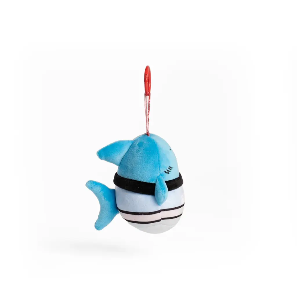 NRL Cronulla-Sutherland Sharks SquishOz Mascot - Reefo the Shark Minee Clip