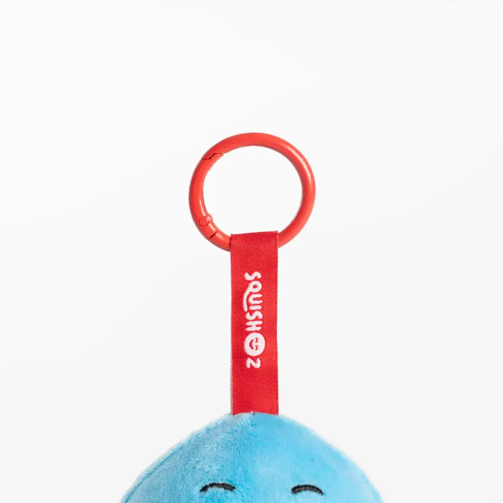 NRL Cronulla-Sutherland Sharks SquishOz Mascot - Reefo the Shark Minee Clip