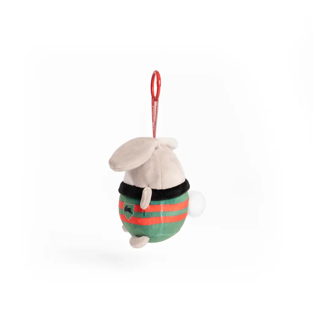 NRL South Sydney Rabbitohs SquishOz Mascot - Reggo the Rabbit Minee Clip
