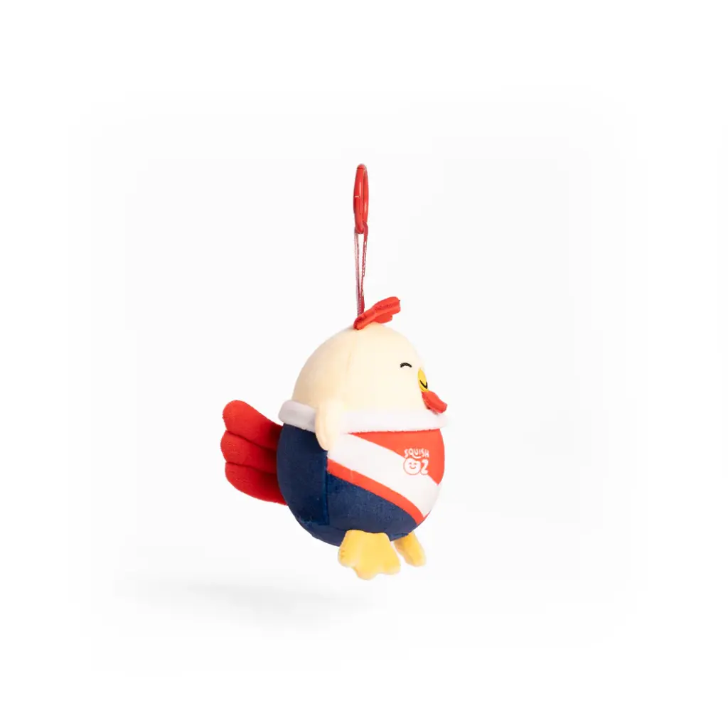 NRL Sydney Roosters SquishOz Mascot - Rocko the Rooster Minee Clip
