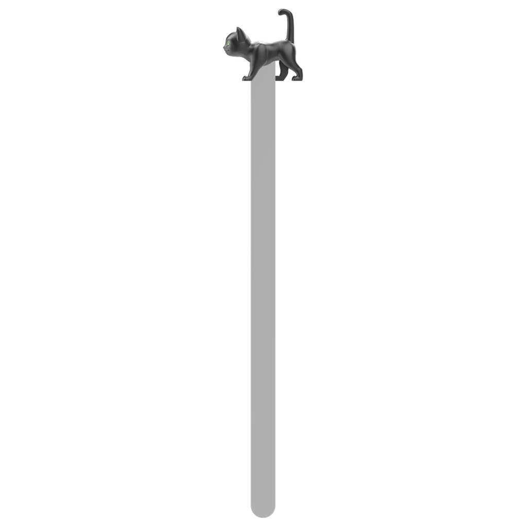 Black Cat with Green Eyes - Metalmorphose Bookmark
