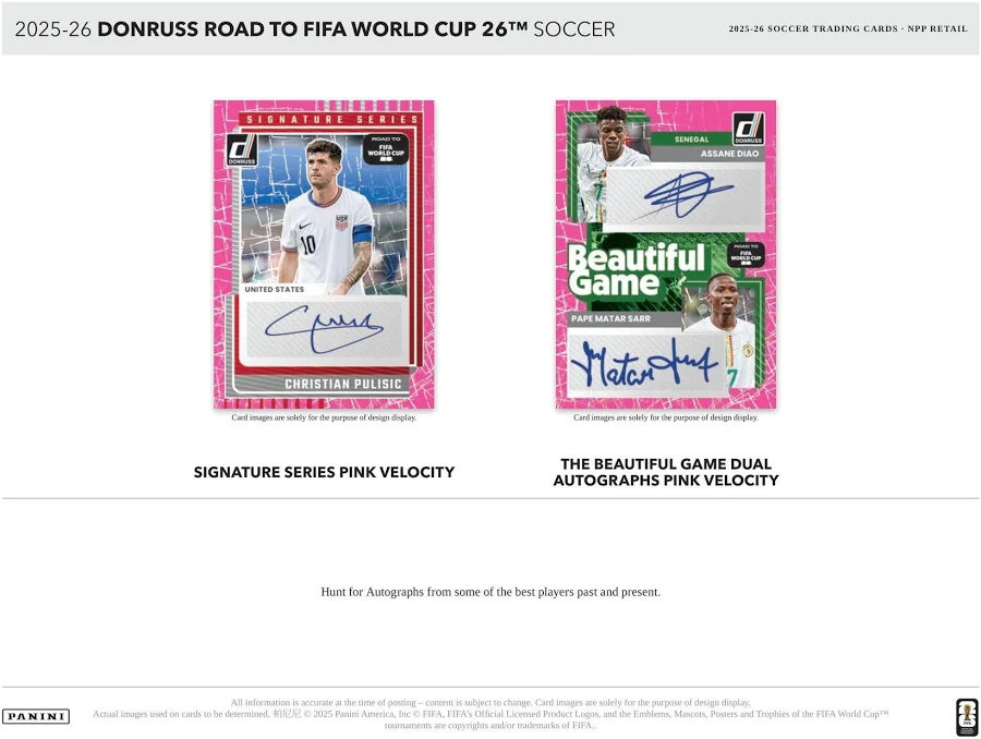 Panini Donruss 2025/2026 Road to World Cup Soccer Trading Card Blaster Box