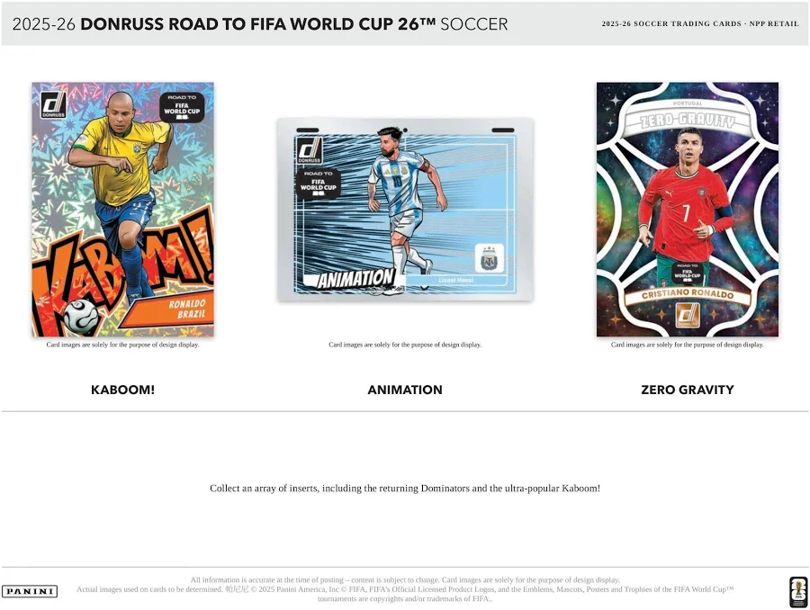 Panini Donruss 2025/2026 Road to FIFA World Cup Soccer Trading Card Fat Pack