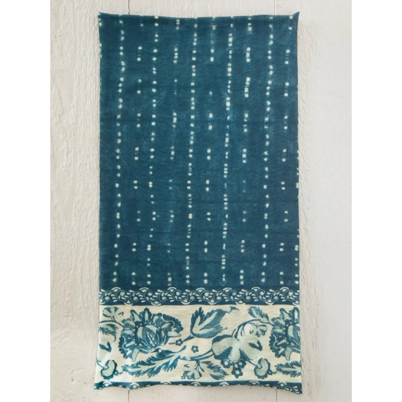Boho Bandeau - Indigo Shibori Stripe