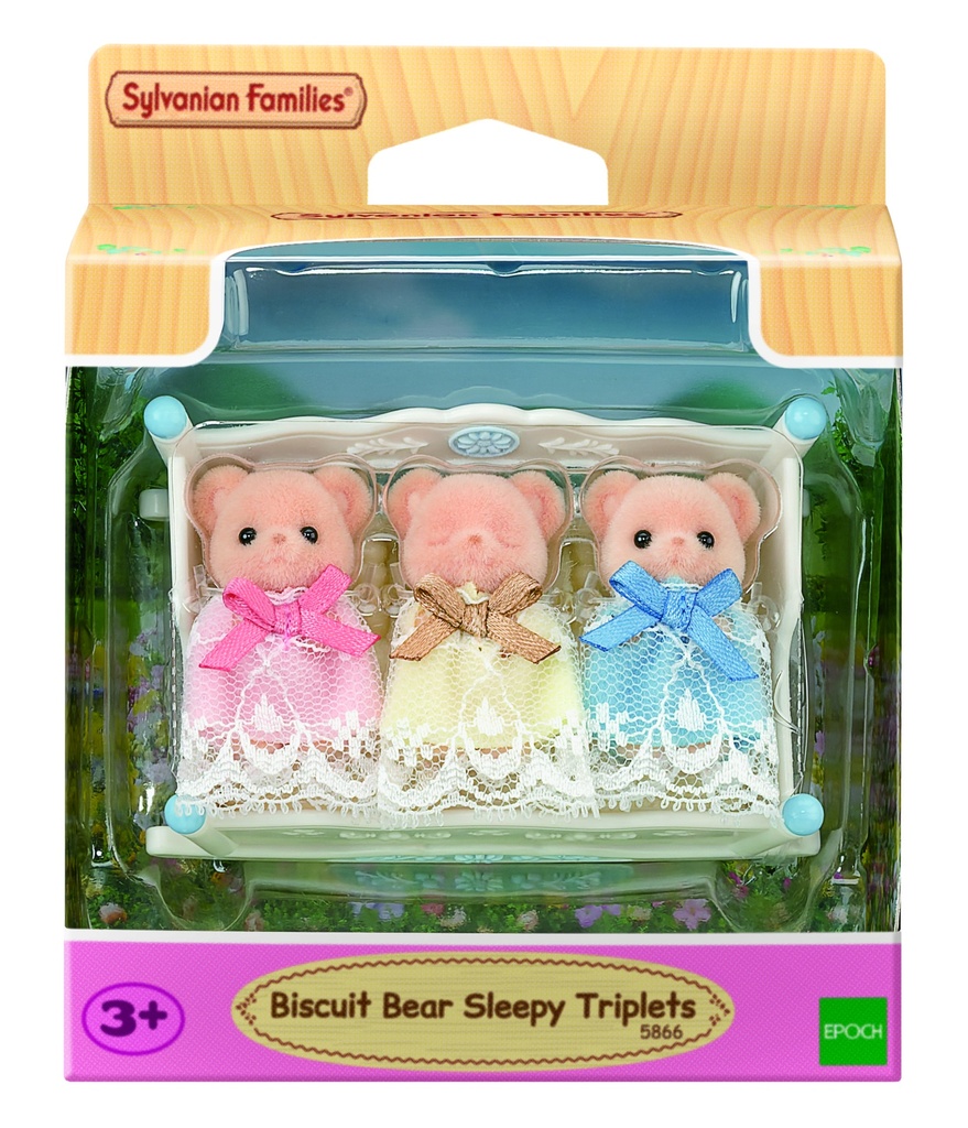 Sylvanian Families - Biscuit Bear Sleepy Triplets