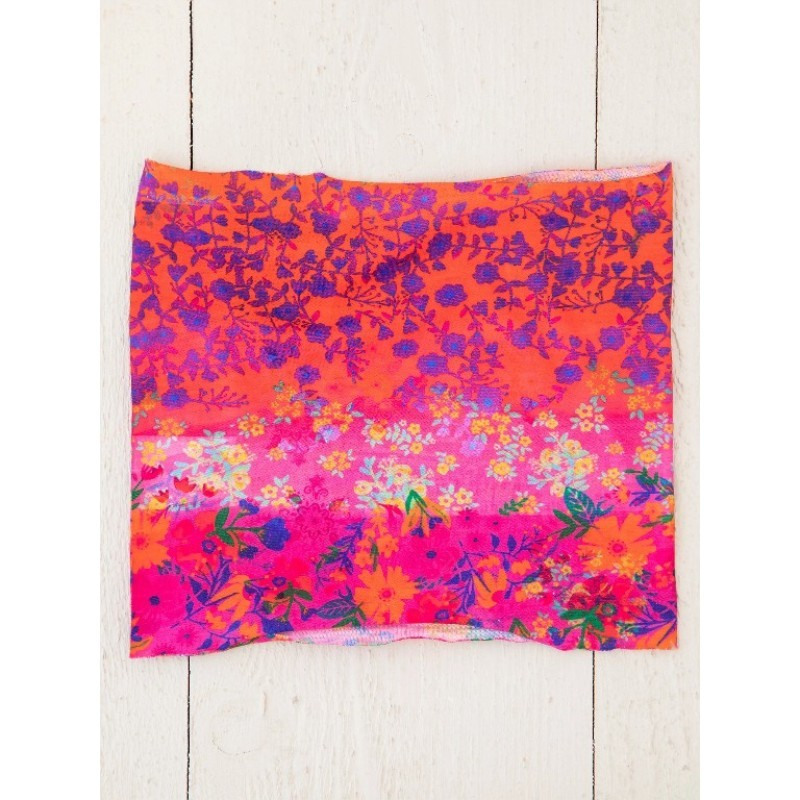 Boho Bandeau - Half Pink Om Border