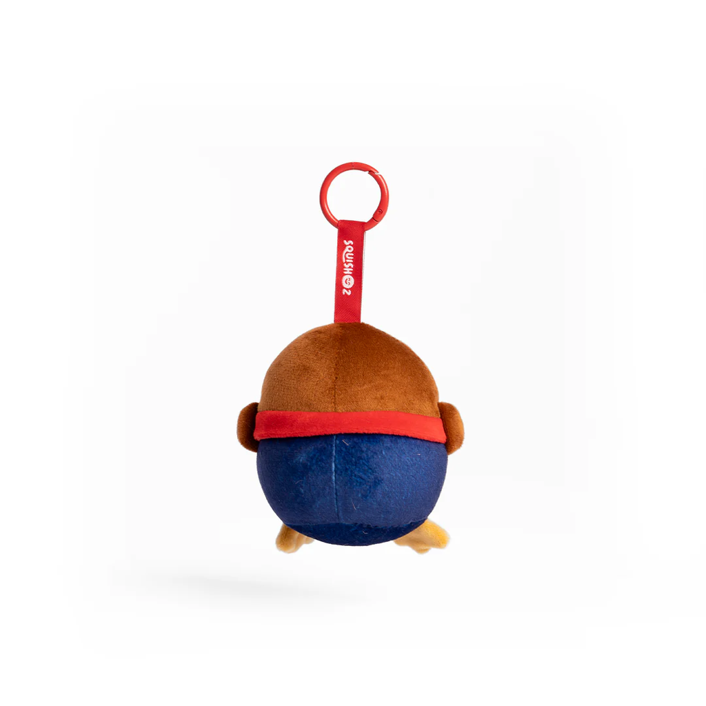 NRL New Zealand Warriors SquishOz Mascot - Kiwio the Kiwi Minee Clip