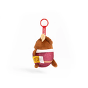NRL Brisbane Broncos SquishOz Mascot - Bucko The Bronco Minee Clip