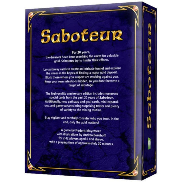 Saboteur 20 Years Jubilee Edition Card Game